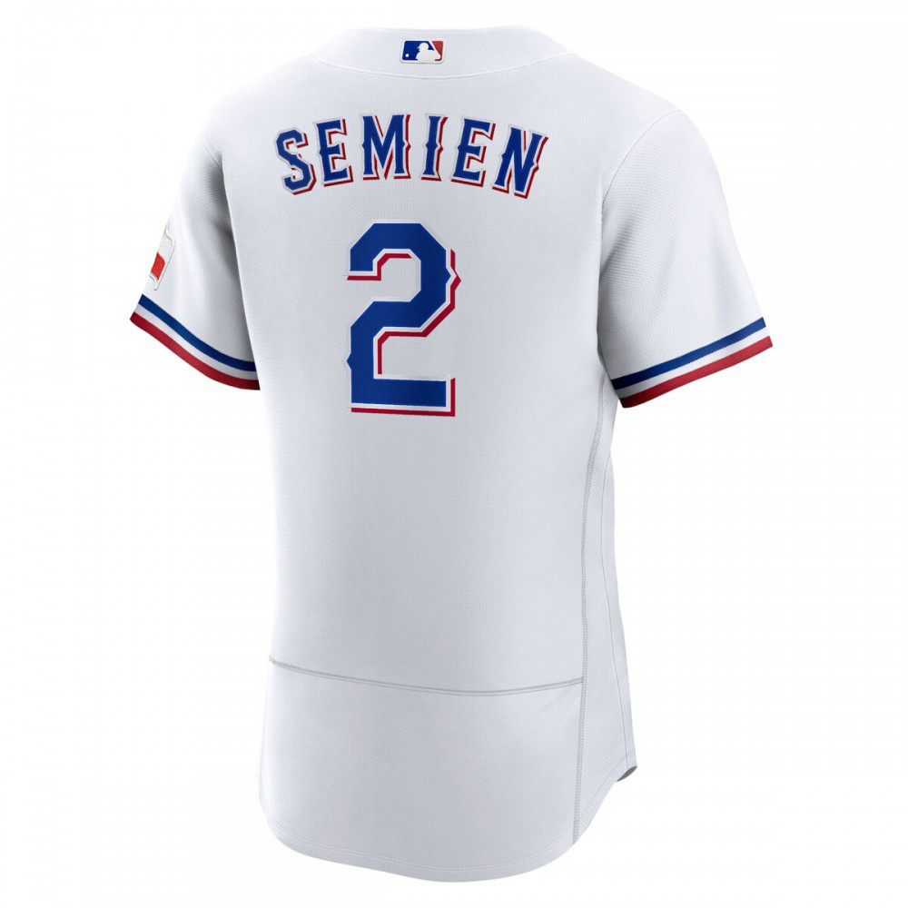 Marcus Semien Texas Rangers Home Authentic Player Jersey - White-Pro Kit Vault | Brand New 26/27 Sports Jerseys